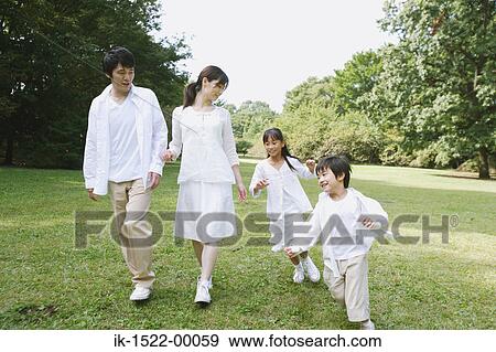 Family in Park View Large Photo Image Stock Photo - Family in Park. Fotosearch
