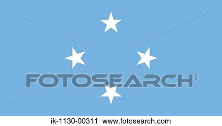 Stock Image - Federated States of Micronesia National Flag. Fotosearch