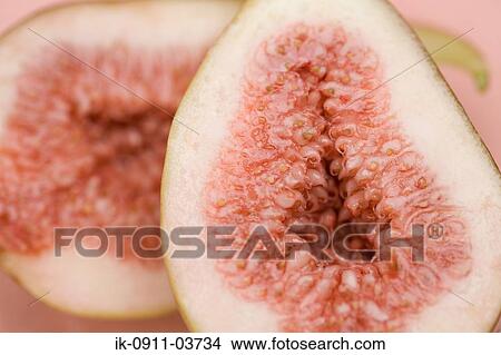 Picture - Fig fruit pieces. Fotosearch