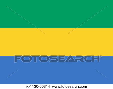 Gabon National Flag View Large Photo Image Picture - Gabon National Flag. Fotosearch