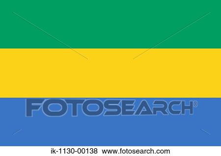 Gabon National Flag View Large Photo Image Stock Photo - Gabon National Flag. Fotosearch