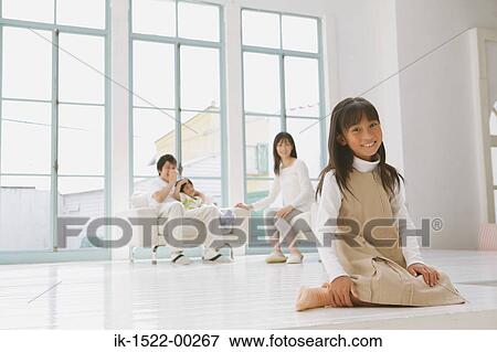 Stock Photo - Girl Sitting Down. Fotosearch