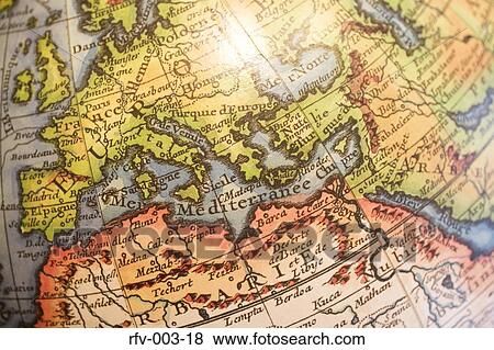 Globe Surface View Large Photo Image Stock Photo - Globe Surface. Fotosearch