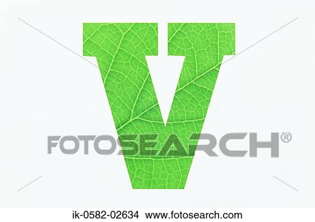 Green Alphabet V on White Background View Large Photo Image Picture - Green Alphabet V on White Background. Fotosearch