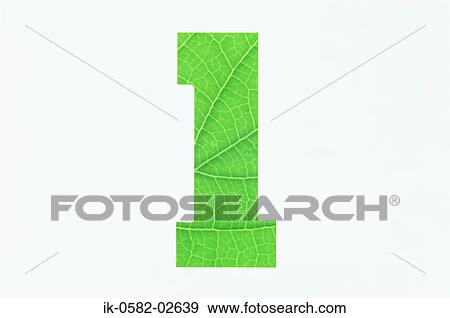 Green Number 1 on White Background View Large Photo Image Stock Photo - Green Number 1 on White Background. Fotosearch