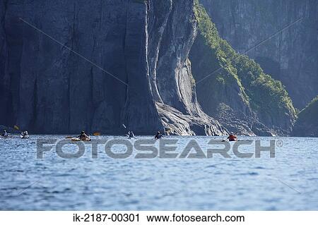 Group of People Boating on Kayak, Hokkaido, Japan View Large Photo Image Stock Image - Group of People Boating on Kayak, Hokkaido, Japan . Fotosearch