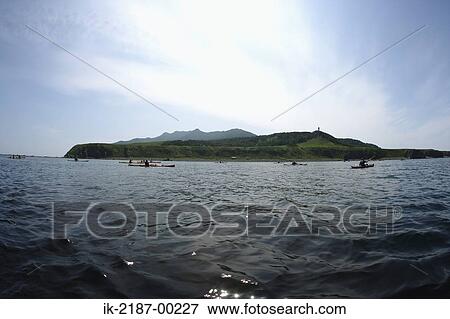 Group of People Boating on Kayak, Hokkaido, Japan View Large Photo Image Stock Photo - Group of People Boating on Kayak, Hokkaido, Japan . Fotosearch