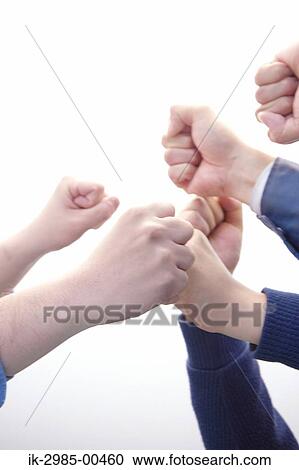 Stock Image - Hands with Clenched Fist. Fotosearch