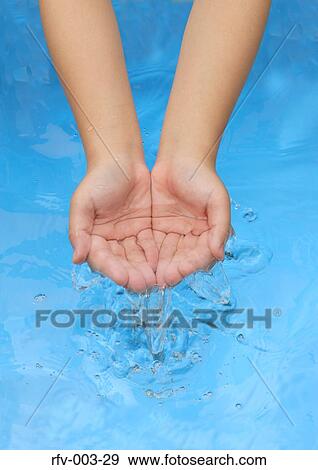 Hands with Water View Large Photo Image Stock Photo - Hands with Water. Fotosearch