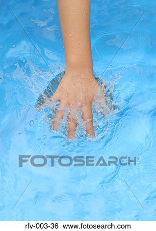 Stock Photograph - Hands with Water. Fotosearch