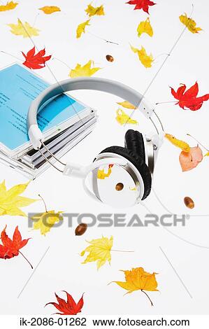 Headphone and Cd on White Background View Large Photo Image Stock Image - Headphone and Cd on White Background. Fotosearch