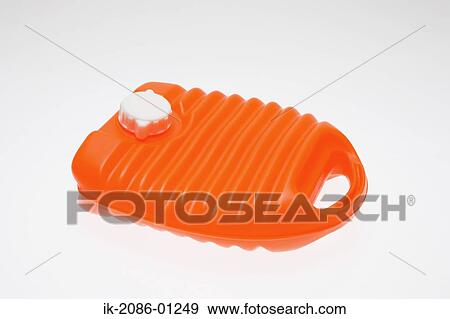 Hot-Water Bottle on White Background View Large Photo Image Stock Photo - Hot-Water Bottle on White Background. Fotosearch