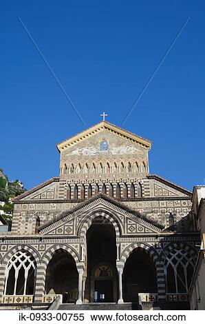 Italy Duomo in Amalfian Coast View Large Photo Image Stock Photography - Italy Duomo in Amalfian Coast. Fotosearch