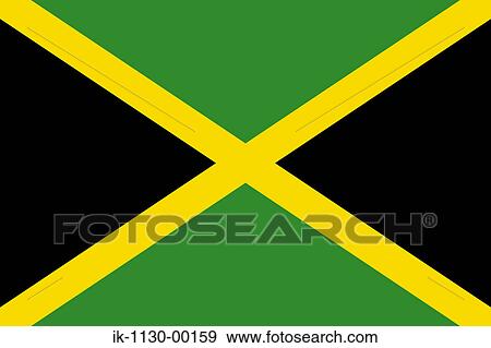 Jamaica National Flag View Large Photo Image Stock Photo - Jamaica National Flag. Fotosearch