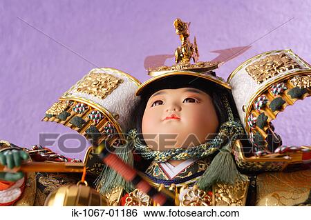 Stock Photograph - Japanese Doll with suit of Armor. Fotosearch