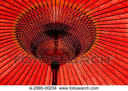 Picture - Japanese Red Umbrella. Fotosearch