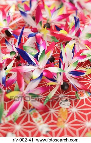 Stock Image - Japanese Shuttlecocks and Battledore. Fotosearch