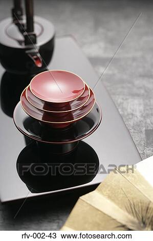 Stock Image - Japanese Tea Set . Fotosearch