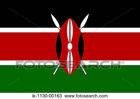 Kenya National Flag View Large Photo Image Stock Image - Kenya National Flag. Fotosearch