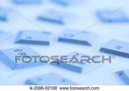 Stock Photo - Keyboard keys on white background. Fotosearch