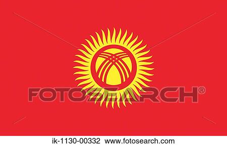 Kyrgyz Republic National Flag View Large Photo Image Stock Image - Kyrgyz Republic National Flag. Fotosearch