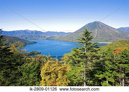 Lake Chuzenji and Nantai in Tochigi Prefecture, Japan View Large Photo Image Stock Photograph - Lake Chuzenji and Nantai in Tochigi Prefecture, Japan. Fotosearch