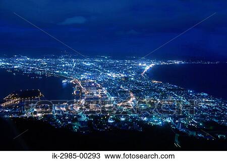 Lightining in Hakodate Hokkaido, Japan View Large Photo Image Stock Image - Lightining in Hakodate Hokkaido, Japan. Fotosearch