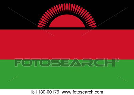 Malawi National Flag View Large Photo Image Stock Photo - Malawi National Flag. Fotosearch