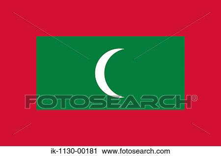 Maldive Islands National Flag View Large Photo Image Stock Image - Maldive Islands National Flag. Fotosearch