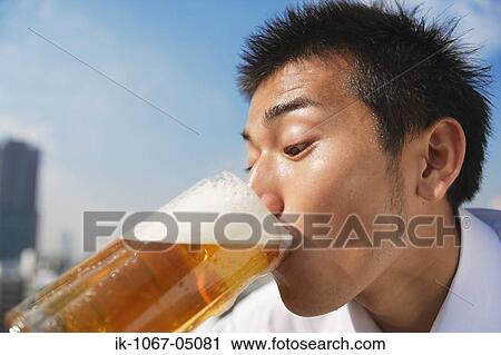 Man Drinking Beer View Large Photo Image Stock Image - Man Drinking Beer. Fotosearch