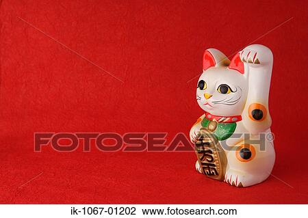 'Maneki Neko' doll View Large Photo Image Stock Image - 'Maneki Neko' doll . Fotosearch