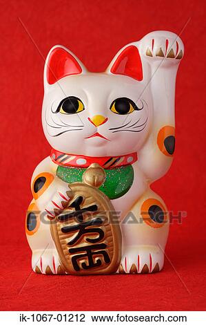 'Maneki Neko' doll View Large Photo Image Stock Image - 'Maneki Neko' doll . Fotosearch