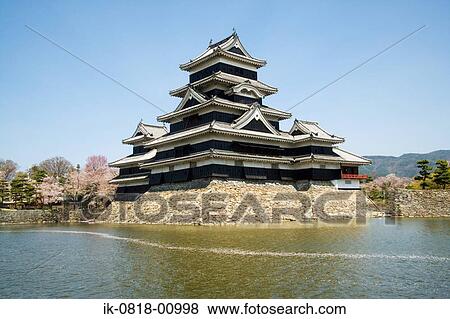 Stock Photo - Matsumoto Castle in Angina Prefecture, Japan. Fotosearch