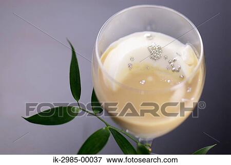 Mousse in Glass View Large Photo Image Stock Photo - Mousse in Glass. Fotosearch