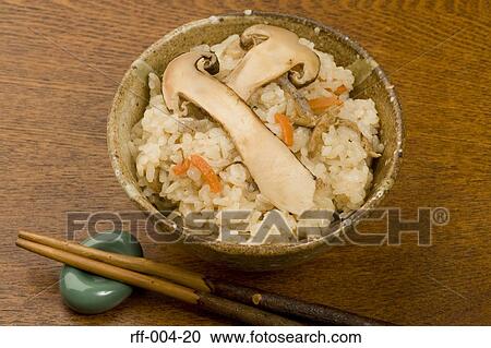 Stock Image - Mushroom Rice Dish. Fotosearch