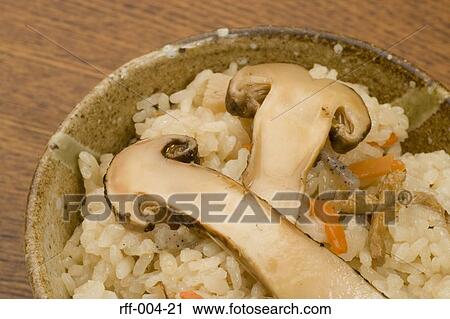 Stock Image - Mushroom Rice Dish. Fotosearch