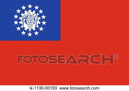 Myanmar National Flag View Large Photo Image Stock Image - Myanmar National Flag. Fotosearch