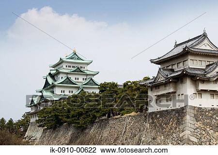 Nagoya Castle in Japan, Aichi Prefecture View Large Photo Image Stock Image - Nagoya Castle in Japan, Aichi Prefecture. Fotosearch