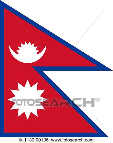 Nepal National Flag View Large Photo Image Stock Photograph - Nepal National Flag. Fotosearch