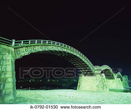 Night View of Bridge in Iwakuni, Yamaguchi View Large Photo Image Stock Image - Night View of Bridge in Iwakuni, Yamaguchi. Fotosearch