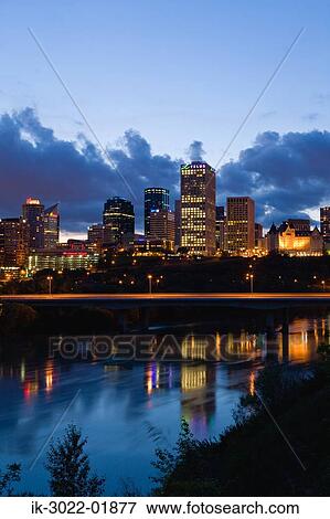 Night View of Edmonton City, Alberta, Canada View Large Photo Image Stock Photo - Night View of Edmonton City, Alberta, Canada. Fotosearch