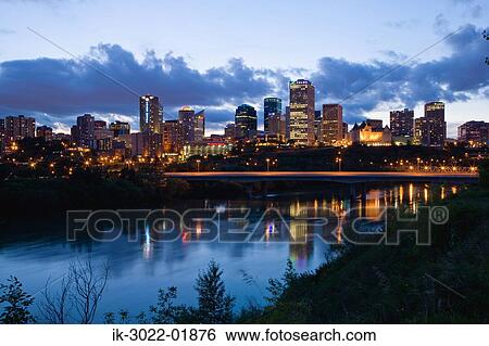 Night View of Edmonton City, Alberta, Canada View Large Photo Image Stock Photograph - Night View of Edmonton City, Alberta, Canada. Fotosearch