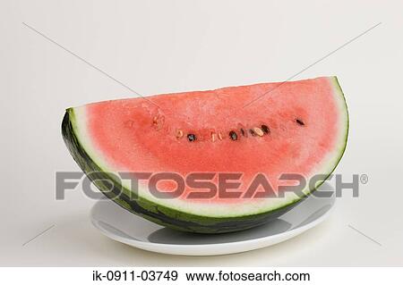 Nutritious and healthy watermelon in a plate View Large Photo Image Stock Photo - Nutritious and healthy watermelon in a plate. Fotosearch