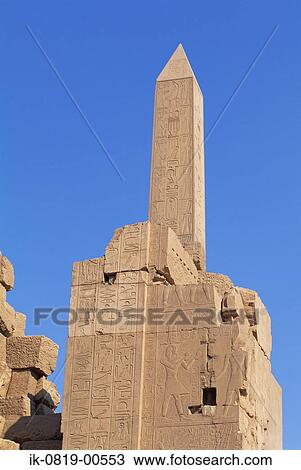 Obelisk at Temple of Luxor, Egypt View Large Photo Image Stock Image - Obelisk at Temple of Luxor, Egypt. Fotosearch