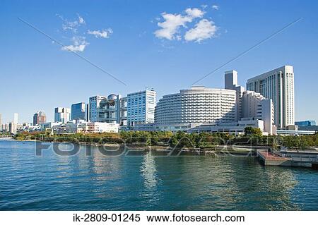 Odaiba in Tokyo, Japan View Large Photo Image Stock Photography - Odaiba in Tokyo, Japan. Fotosearch