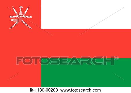Oman National Flag View Large Photo Image Stock Image - Oman National Flag. Fotosearch