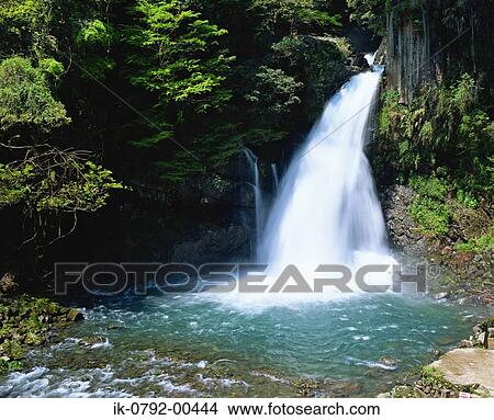 Otaki Waterfall of Kawazu Namarari Shizuoka Prefecture, Japan View Large Photo Image Picture - Otaki Waterfall of Kawazu Namarari Shizuoka Prefecture, Japan. Fotosearch