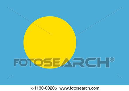 Palau, National Flag View Large Photo Image Stock Photography - Palau, National Flag. Fotosearch