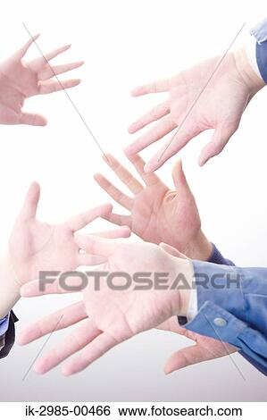 Stock Photograph - Palms of Businessmen. Fotosearch