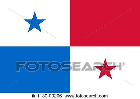 Panama National Flag View Large Photo Image Stock Photograph - Panama National Flag. Fotosearch